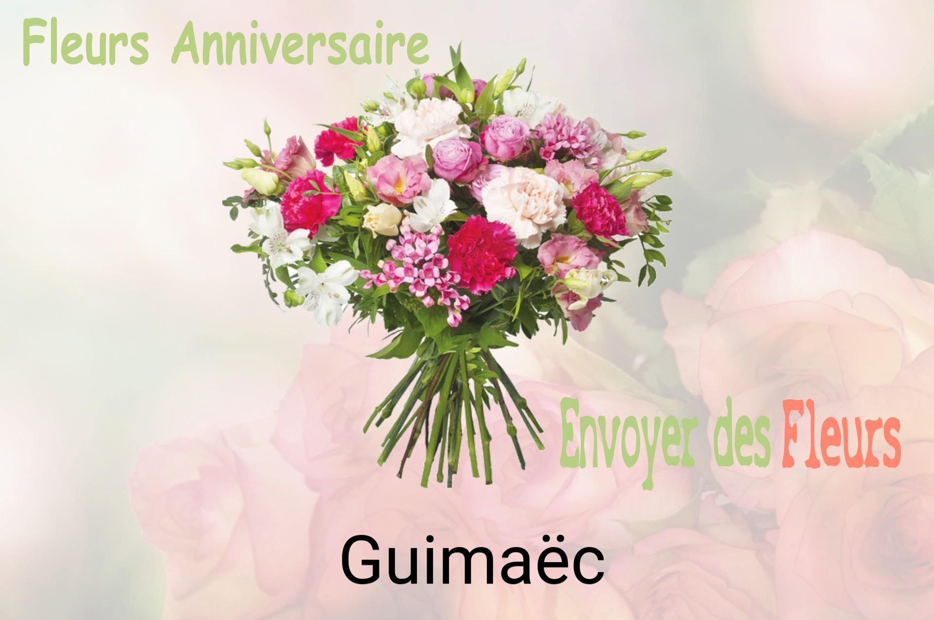 Bouquet de fleurs d’anniversaire livré à Guimaëc