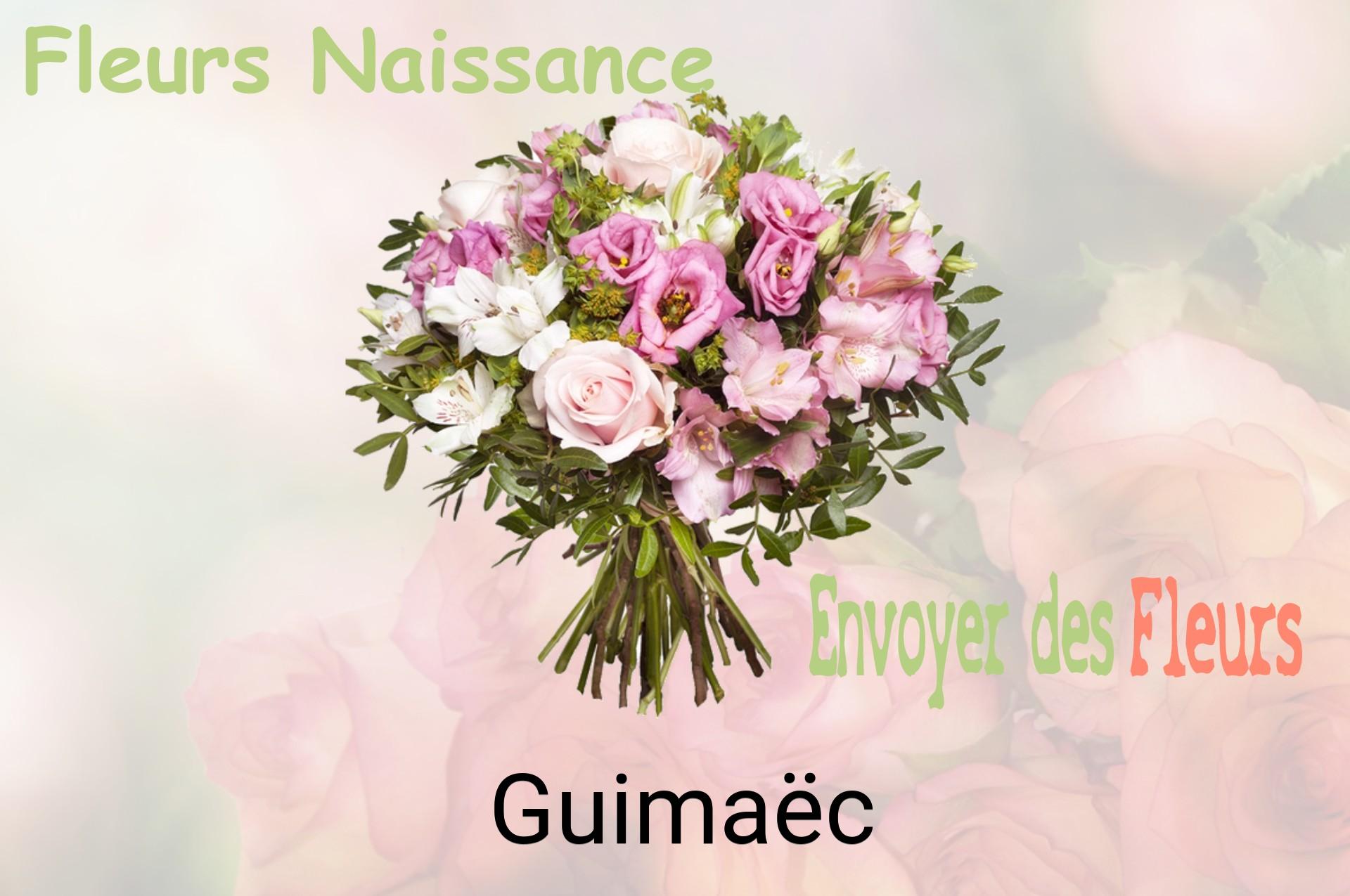Bouquet de fleurs de naissance livré à Guimaëc
